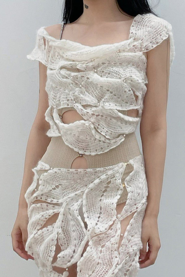 RUI Crochet Top RUIFW21CR02 White Vapor